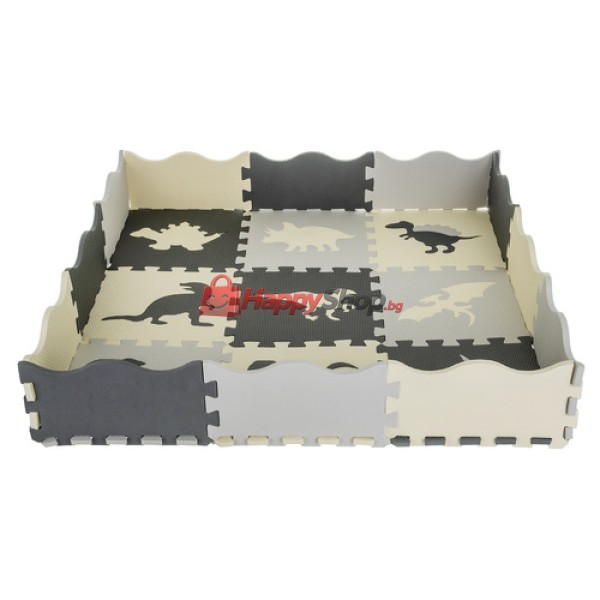 Пъзел от мека пяна постелка 30.5x30.5см 35 части